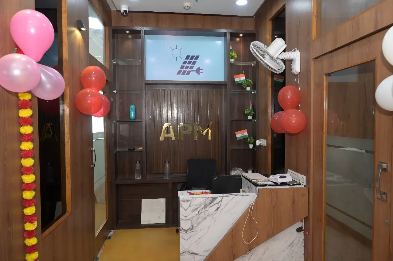 Technician inspecting solar panels for a quote